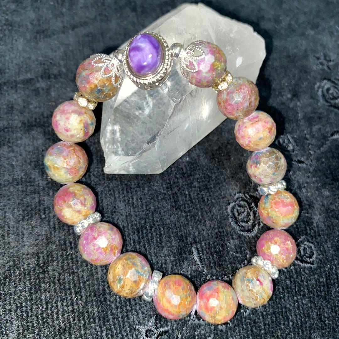 チャロアイトが美しいマルチサファイアブレスレットパワーストーン