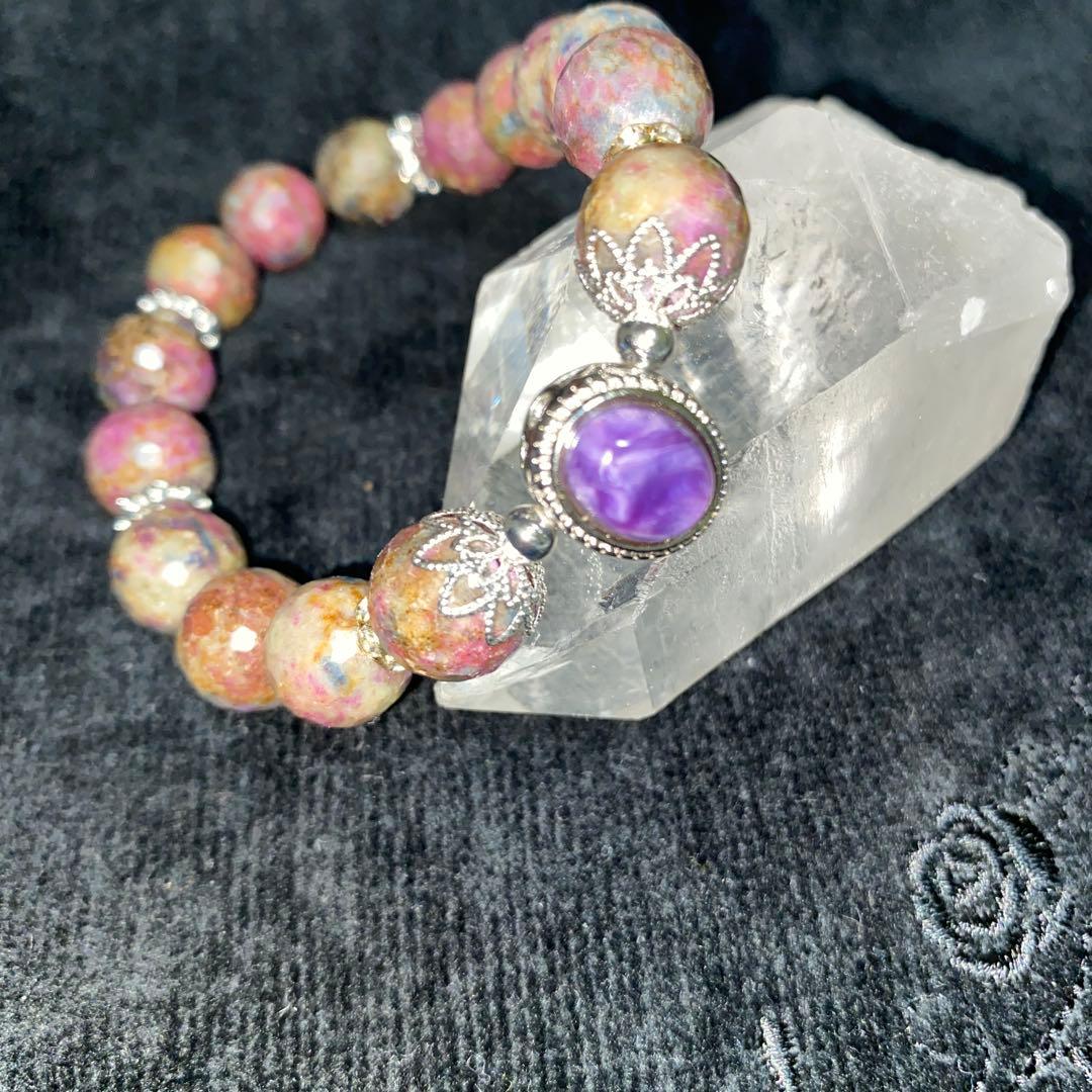 チャロアイトが美しいマルチサファイアブレスレットパワーストーン