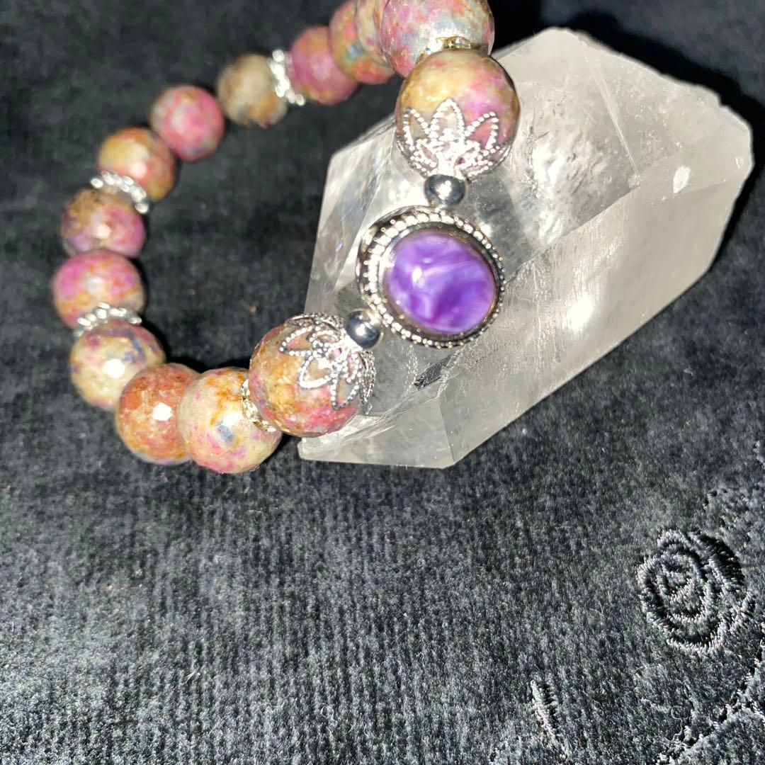 チャロアイトが美しいマルチサファイアブレスレットパワーストーン