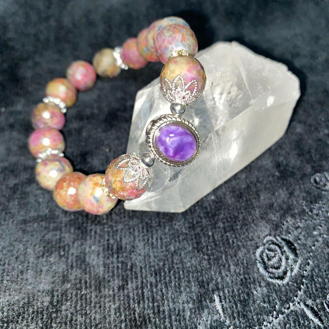 チャロアイトが美しいマルチサファイアブレスレットパワーストーン