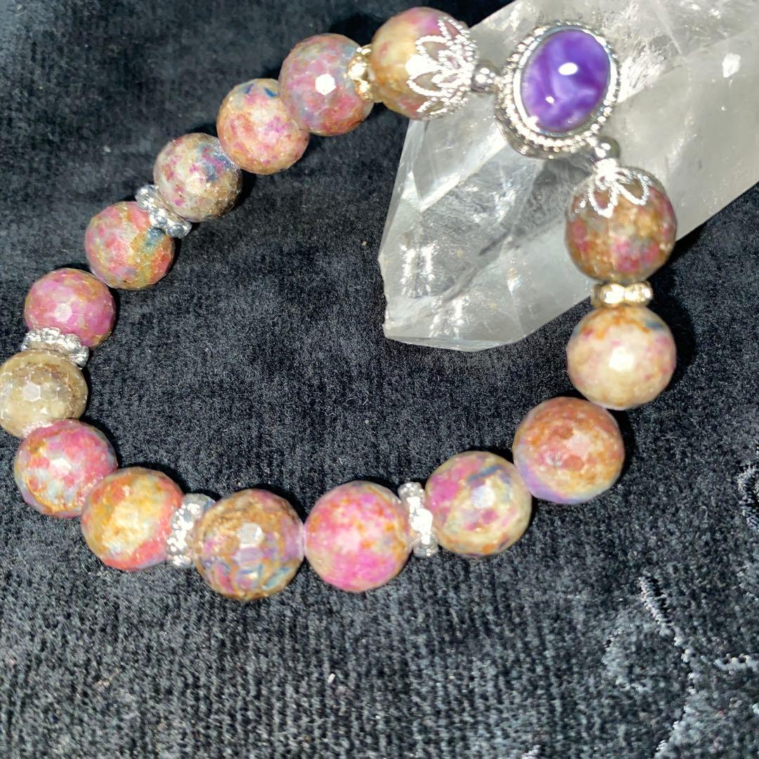 チャロアイトが美しいマルチサファイアブレスレットパワーストーン