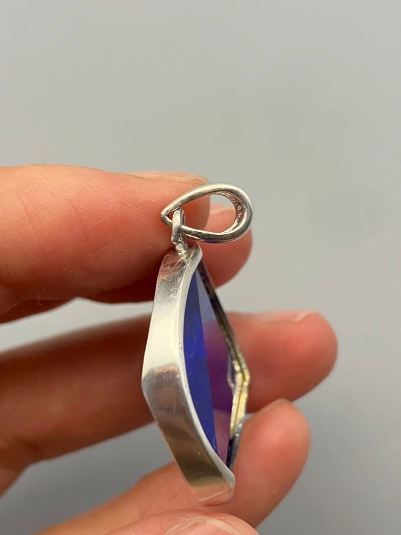 ラピスラズリ 巨大　天然石　ペンダント　ネックレストップ