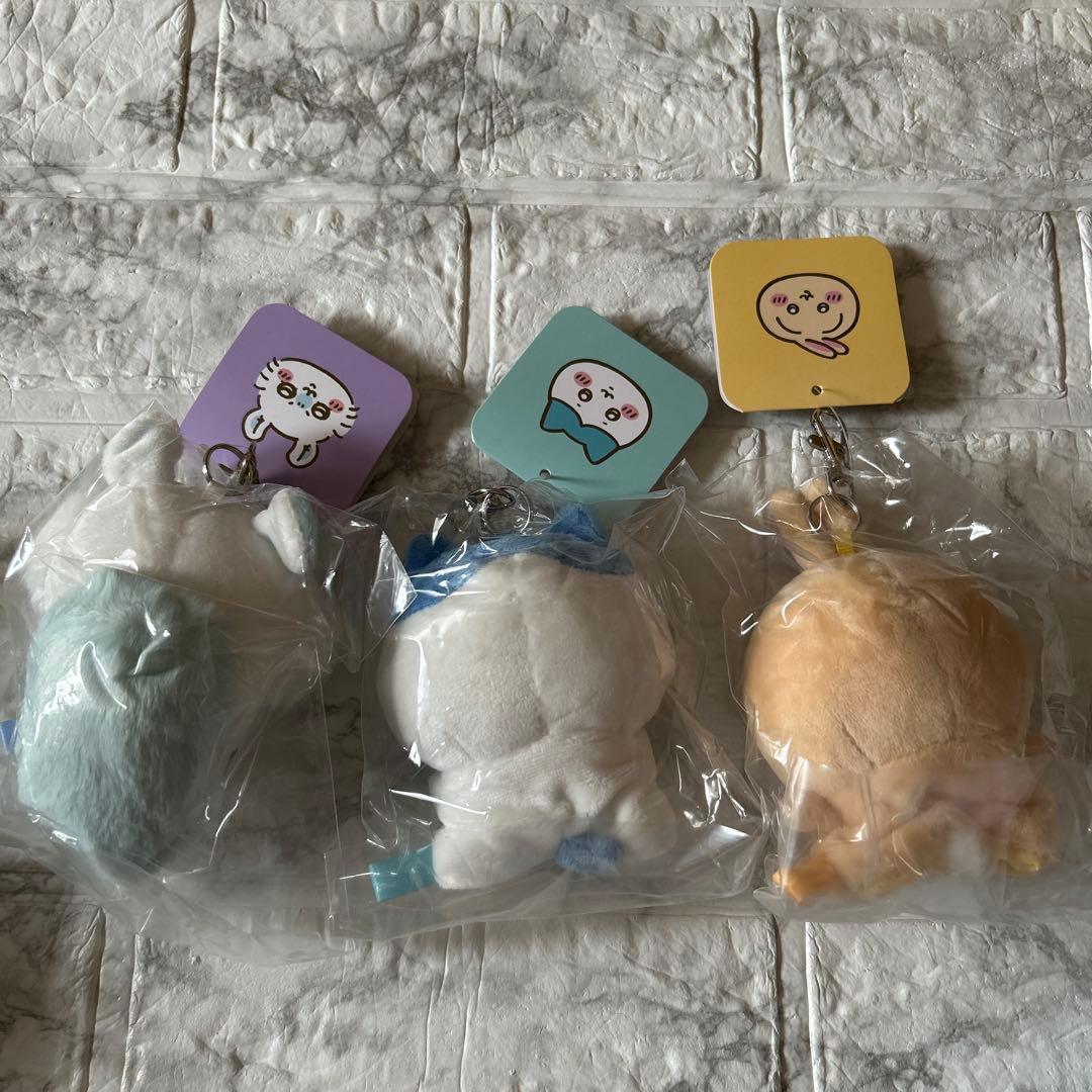 ちいかわ ぬいぐるみ キーカバー　ハチワレ　モモンガ　うさぎ　3点セット