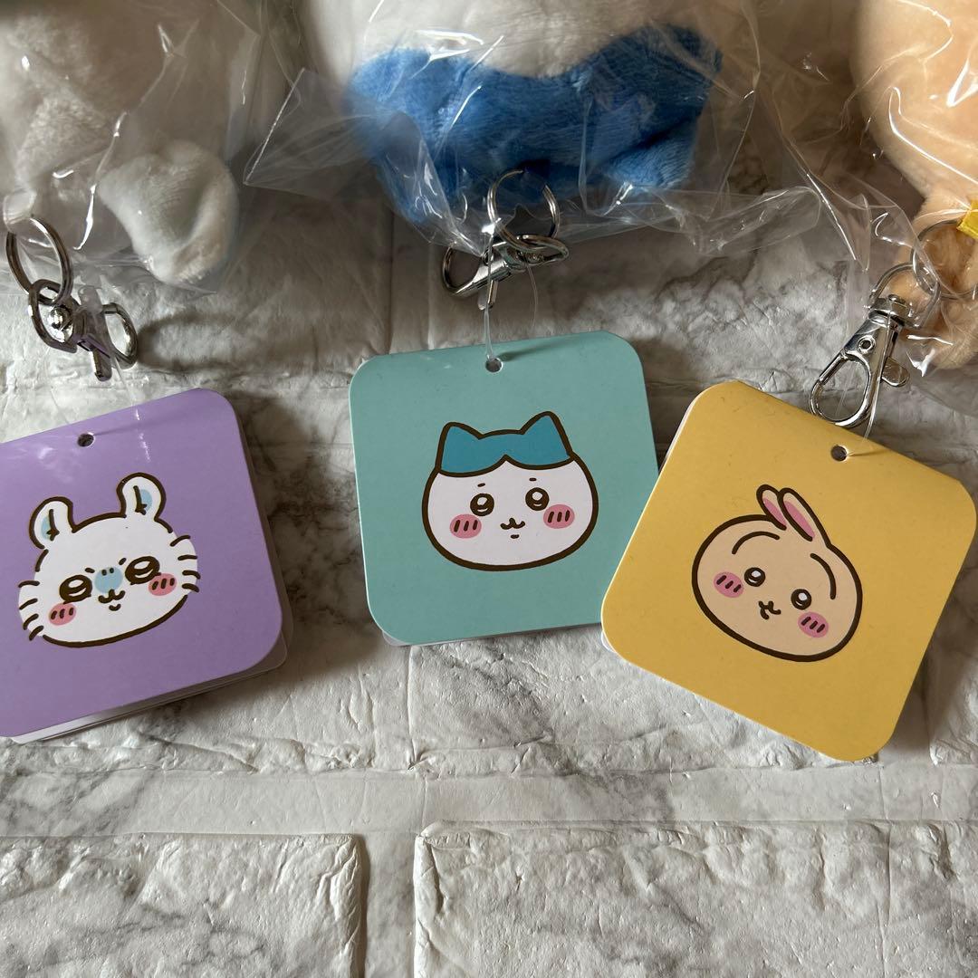 ちいかわ ぬいぐるみ キーカバー　ハチワレ　モモンガ　うさぎ　3点セット