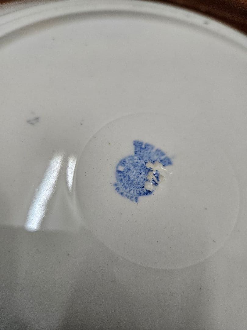 フランス バドンヴィレー アンティークプレート 大皿 花柄 ミニローズ バラ