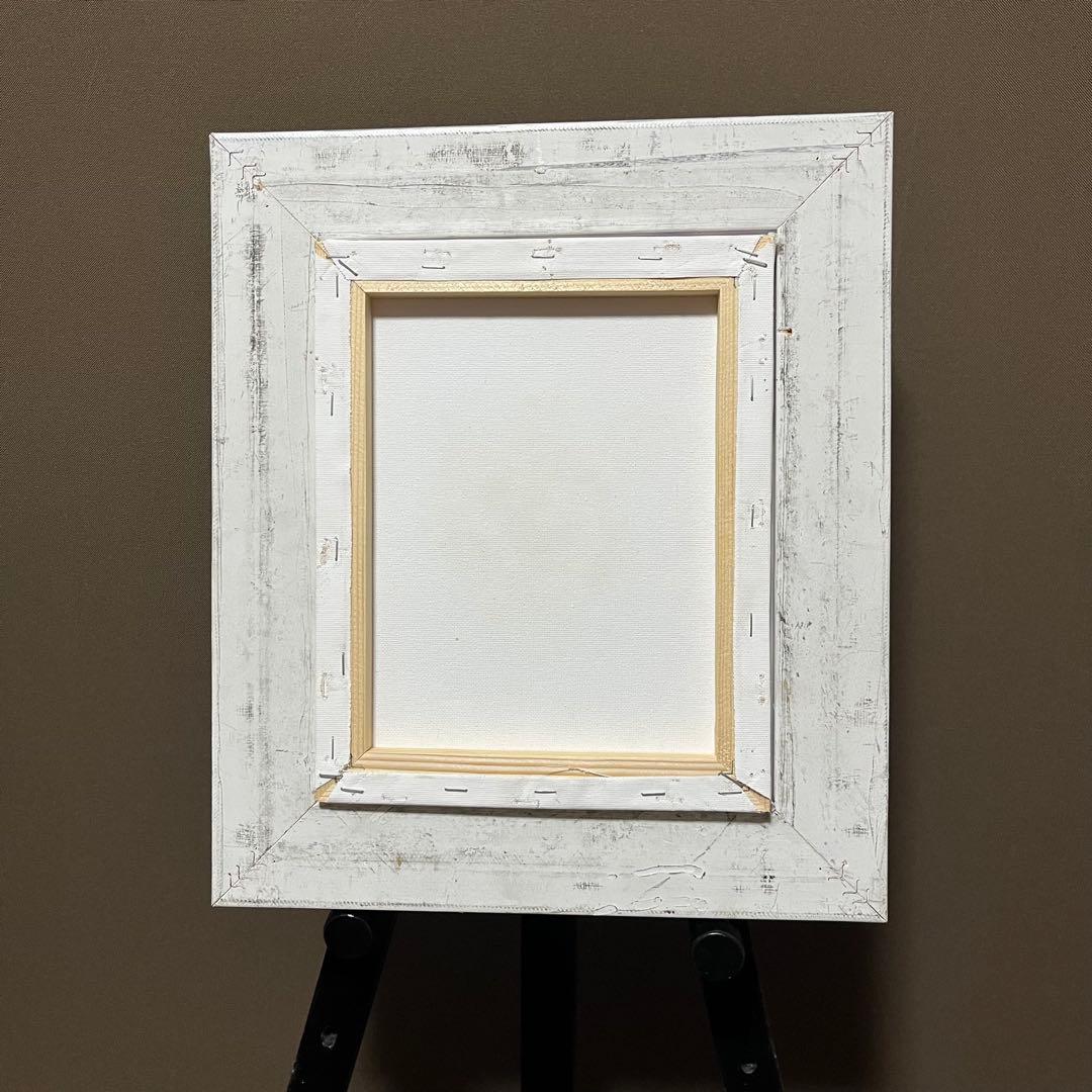 手書き油絵 花瓶の花 額付 肉筆絵画 インテリア 油彩画