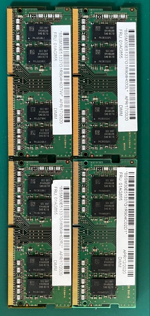 あ*ん様 SAMSUNG 8GB×4枚セット（計32GB） ノートPC用DDR4