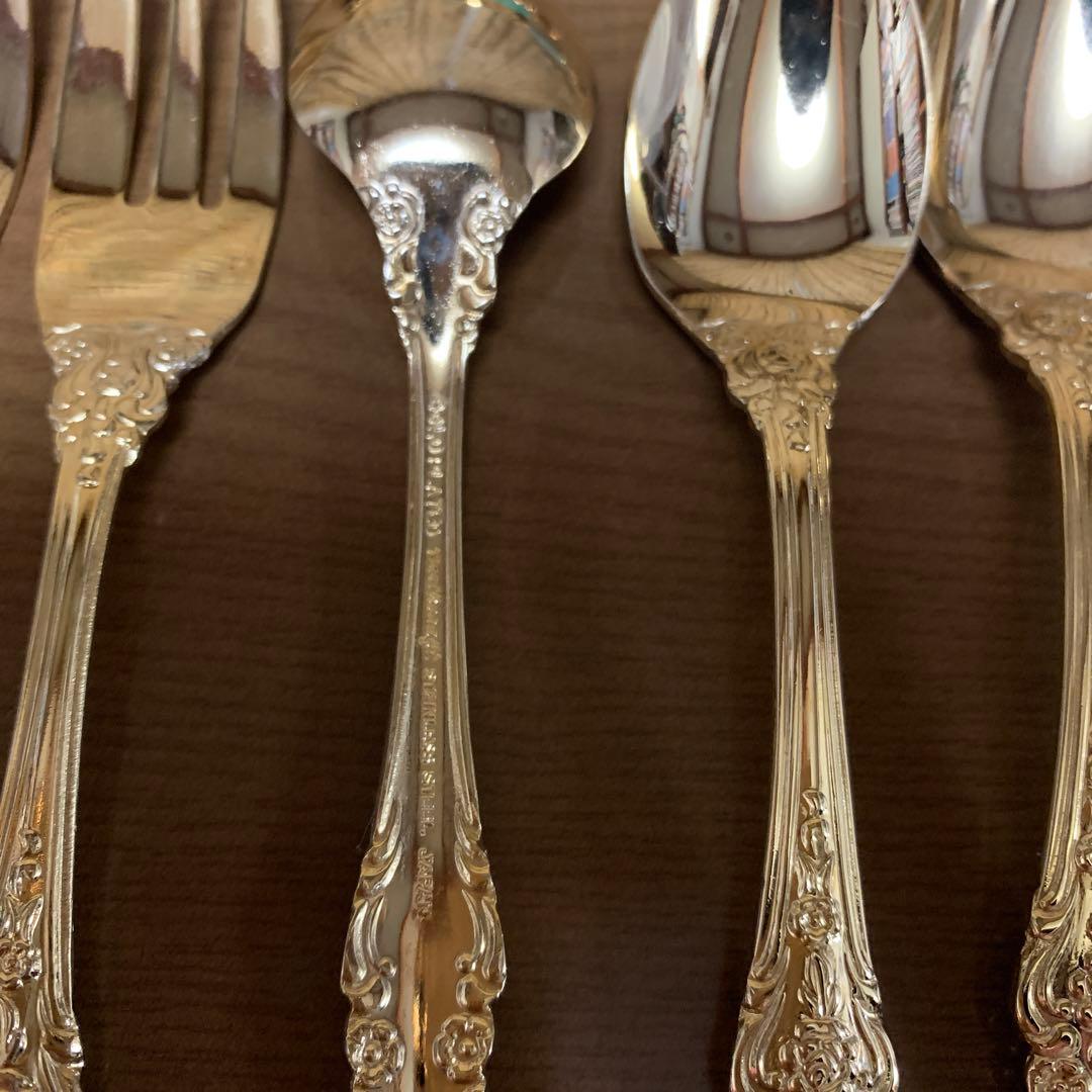 ゴールド　フォーク、スプーン、ケーキサーバー等18点