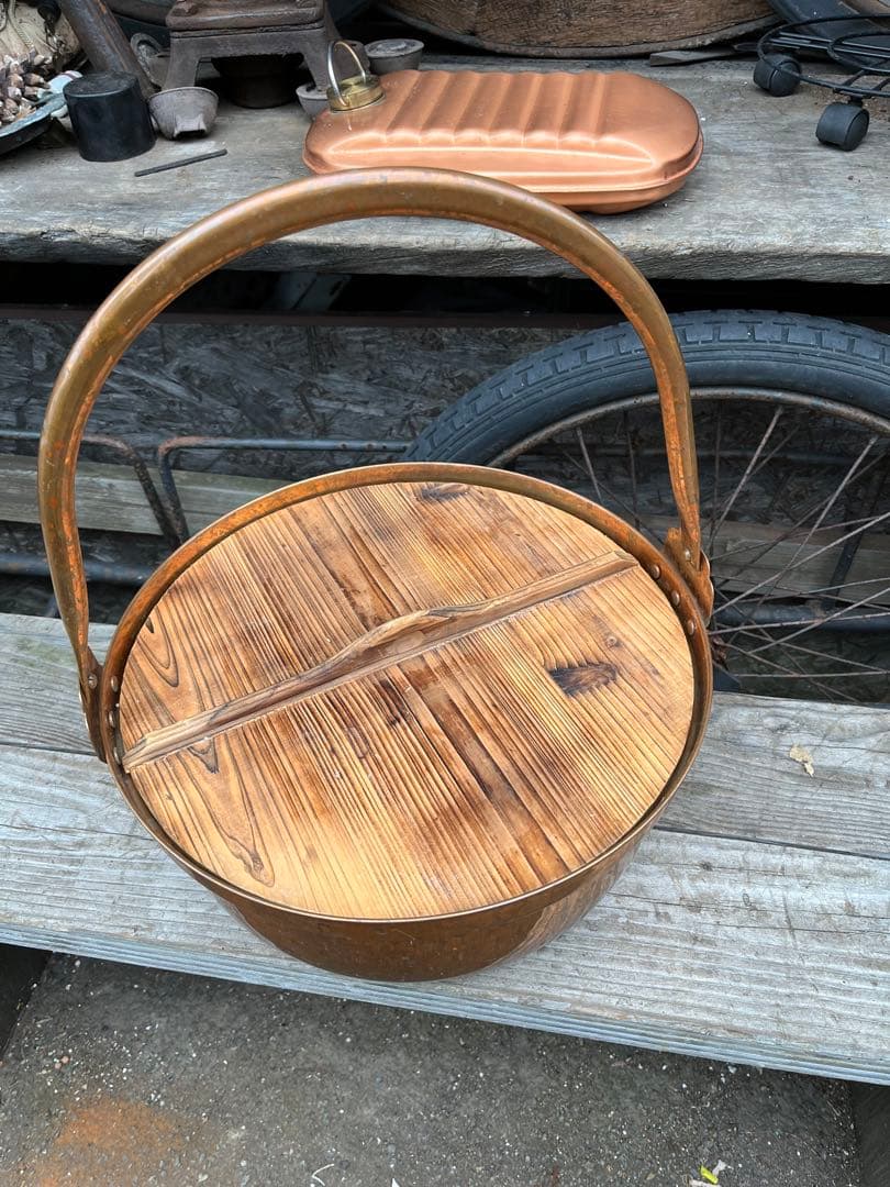 銅製手持ち鍋、銅製鍋、銅製石狩鍋、豚汁、カニ汁、鉄砲汁、イベント鍋