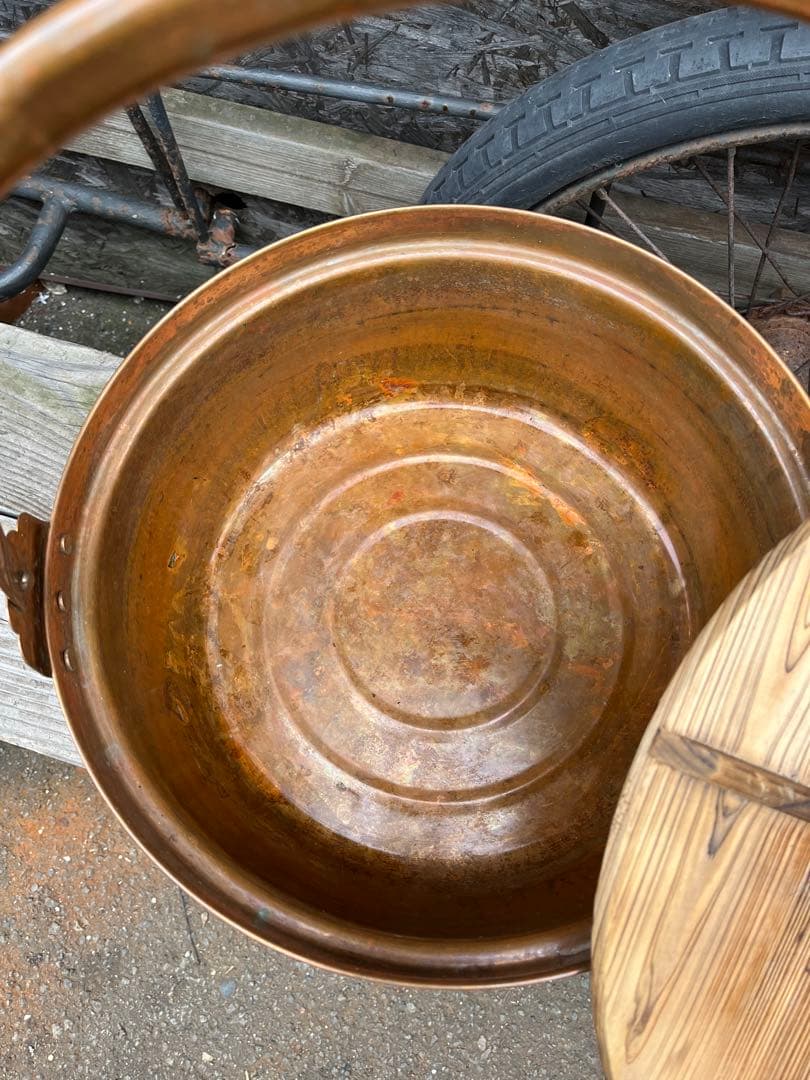 銅製手持ち鍋、銅製鍋、銅製石狩鍋、豚汁、カニ汁、鉄砲汁、イベント鍋