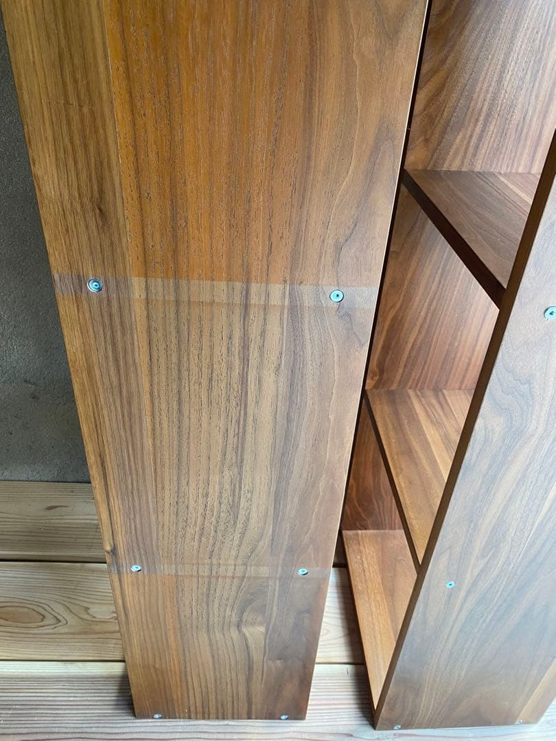 ✨人気✨お得✨無印スタッキングシェルフ5×1ウォールナットの2台セット