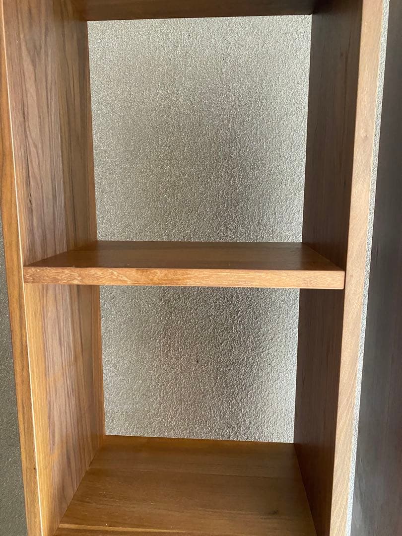 ✨人気✨お得✨無印スタッキングシェルフ5×1ウォールナットの2台セット