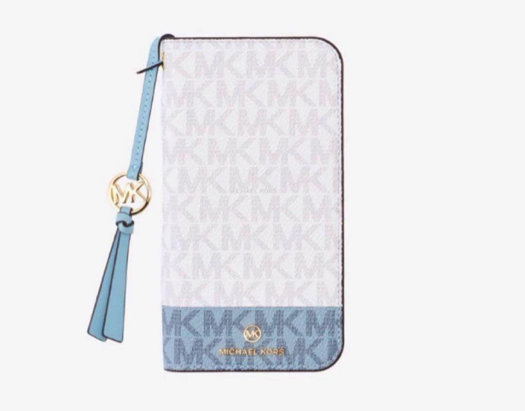 【新品】マイケルコース　MK ロゴ ツートーン フォンカバー　iPhone13