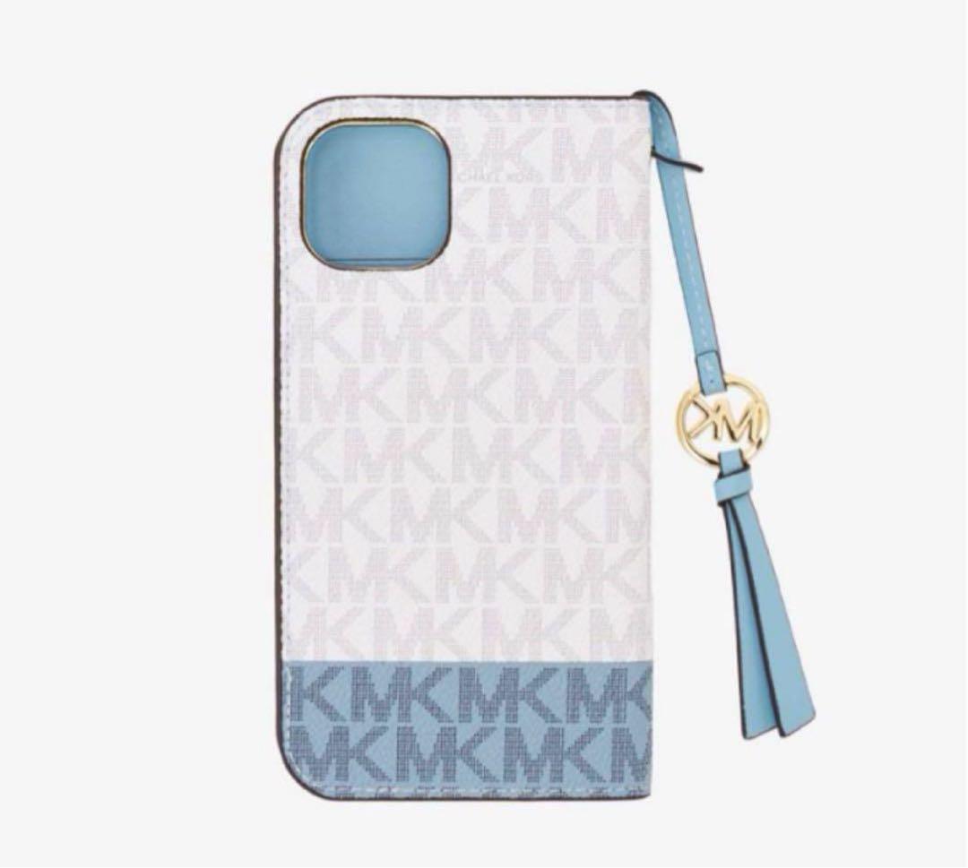 【新品】マイケルコース　MK ロゴ ツートーン フォンカバー　iPhone13
