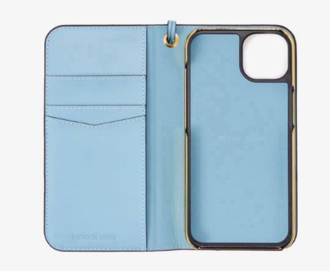 【新品】マイケルコース　MK ロゴ ツートーン フォンカバー　iPhone13