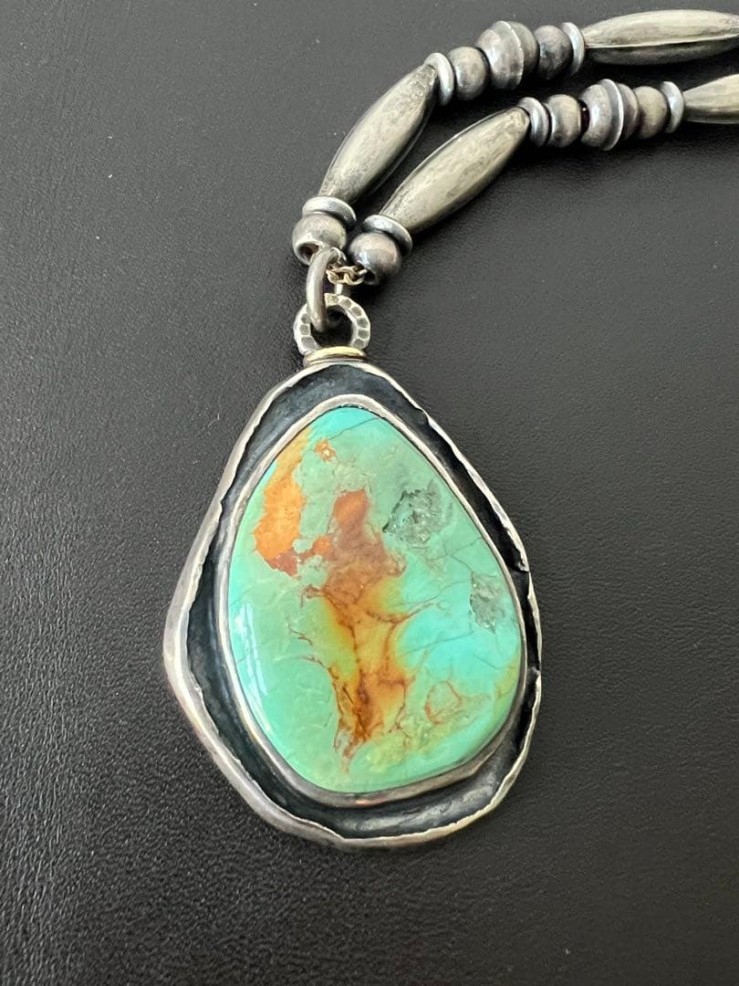 MOTO ターコイズ　ペンダントネックレス　ブレスレット　ナバホ　リング