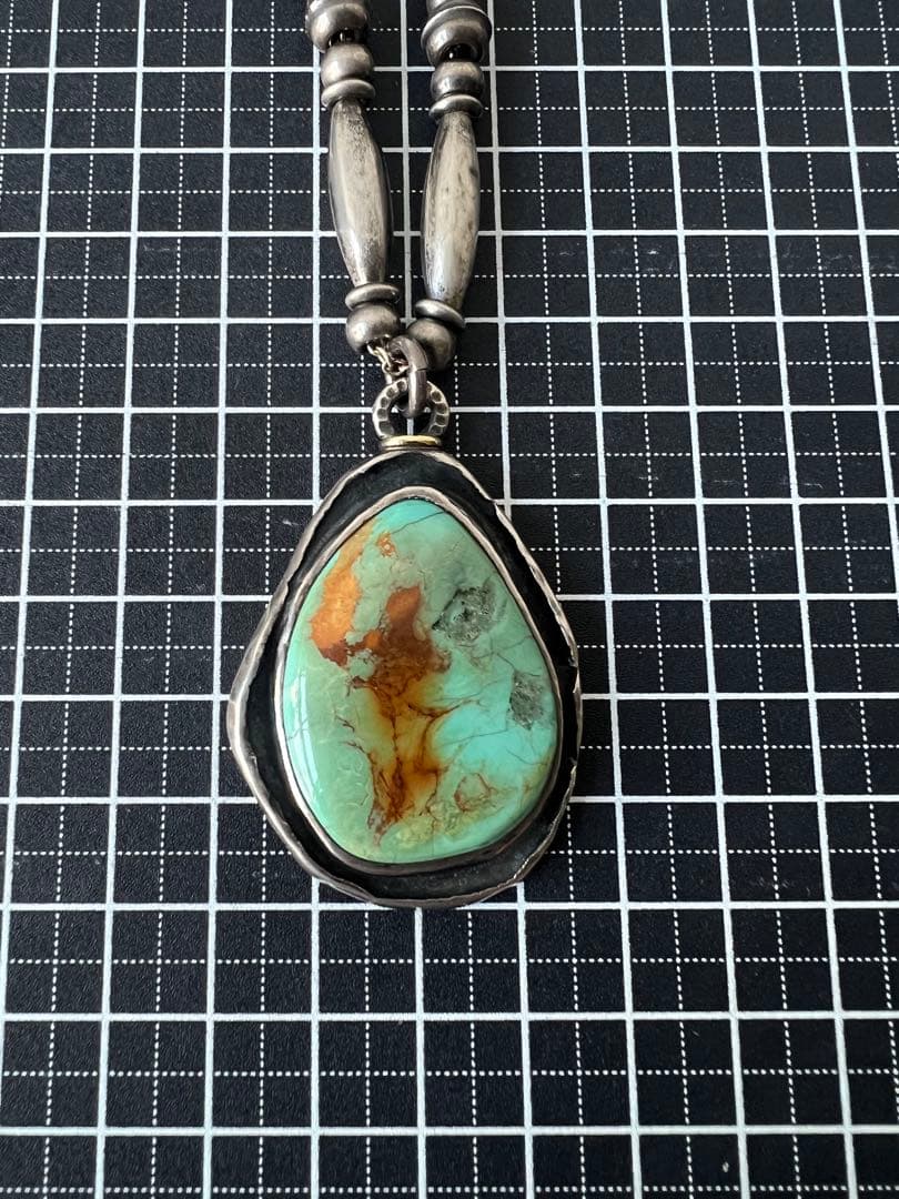 MOTO ターコイズ　ペンダントネックレス　ブレスレット　ナバホ　リング