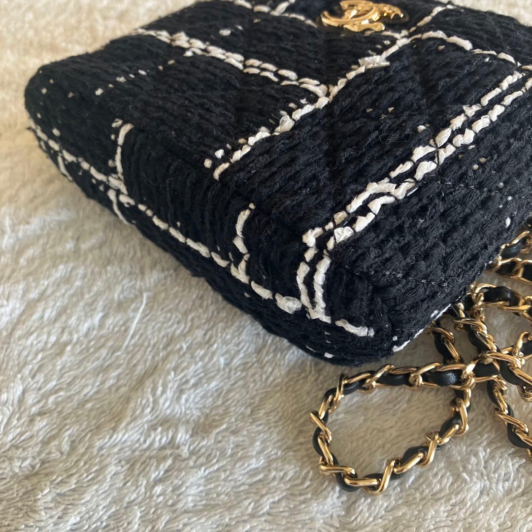 CHANEL ノベルティ　ツイードショルダーバッグ ミニバッグ