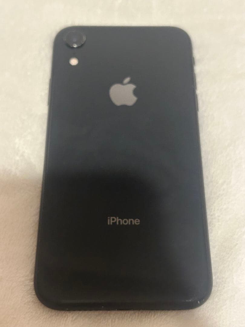 iPhone XR ブラック 画面ひび割れあり 128GB