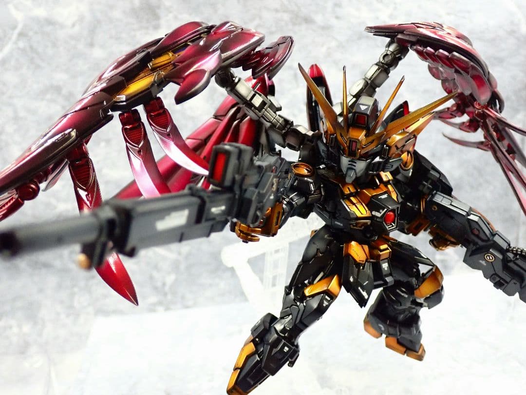 MGSD ウイングガンダムゼロ(EW) リベリオン 全塗装 ガンプラ完成品