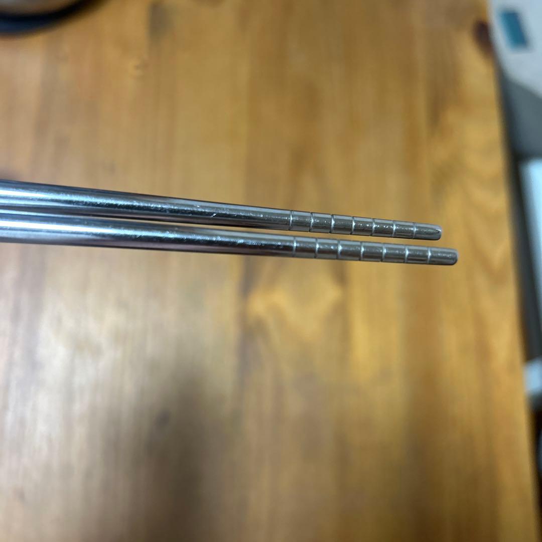 折燕 高級箸 ブルー 18-8ステンレス 新潟日本製