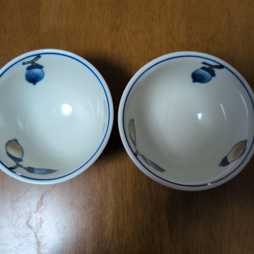 深川製磁　飯碗　どんぐり　２客