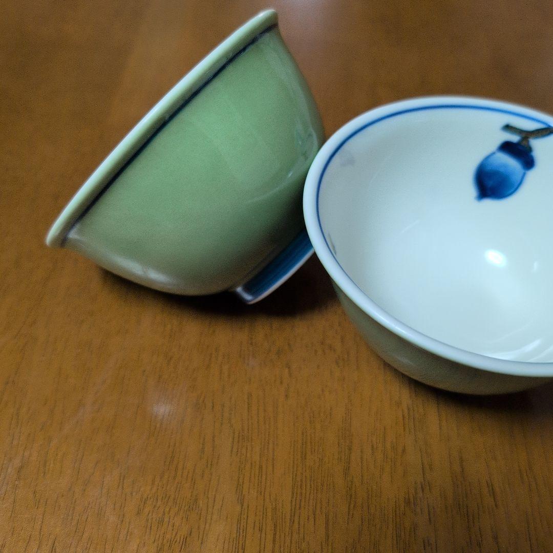 深川製磁　飯碗　どんぐり　２客
