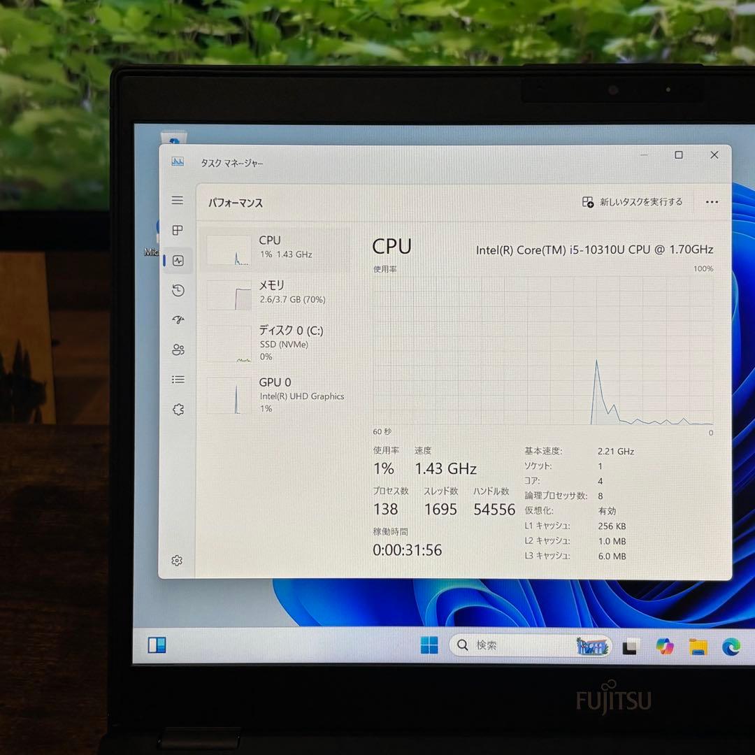 富士通 LIFEBOOK ノートPC 軽量薄型