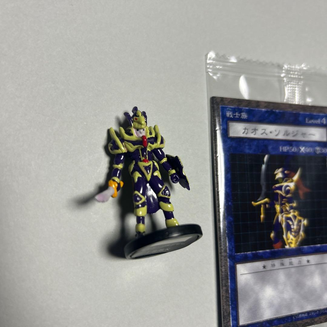 遊戯王 ダンジョンダイスモンスターズ カオスソルジャー フィギュア　未開封カード