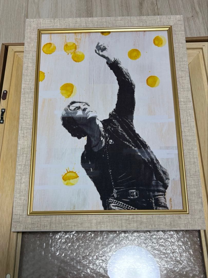 氷室京介キャンパスアート額装　F4サイズ