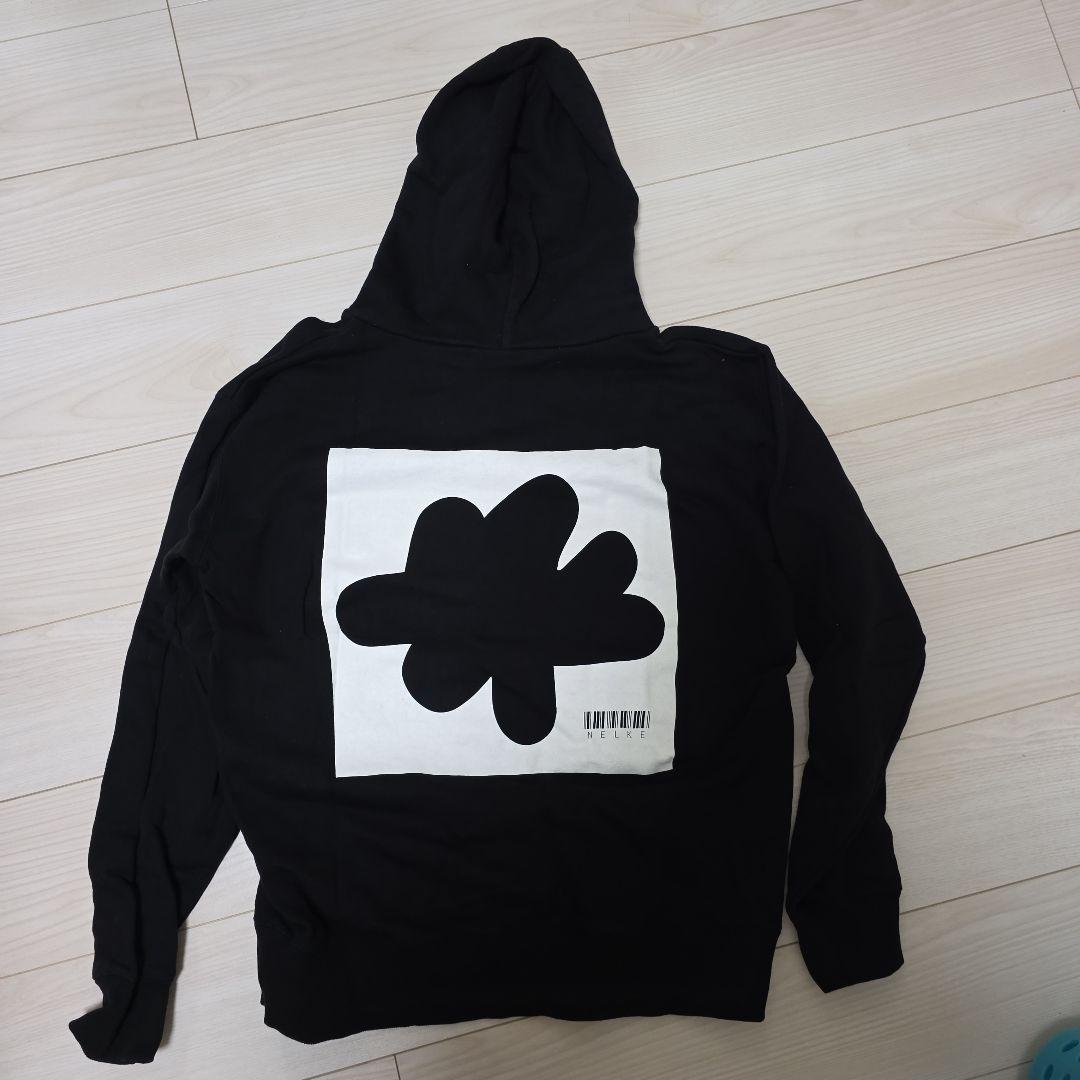 NELKEフラワープルオーバーパーカーXL 黒