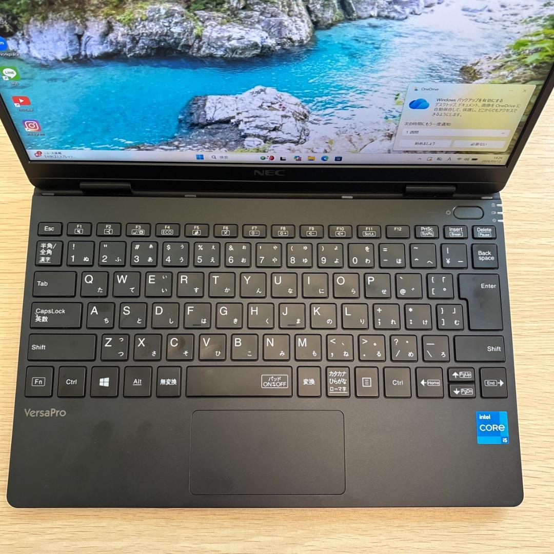 薄型 11世代 i5 NECノートパソコン Windows11 SSD FHD