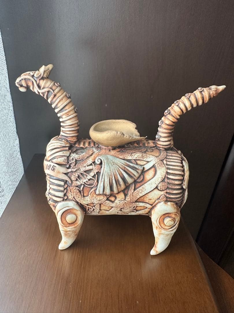 gagner141✨️鴨頭みどりさん作品 陶器人形 4点セット お香立て