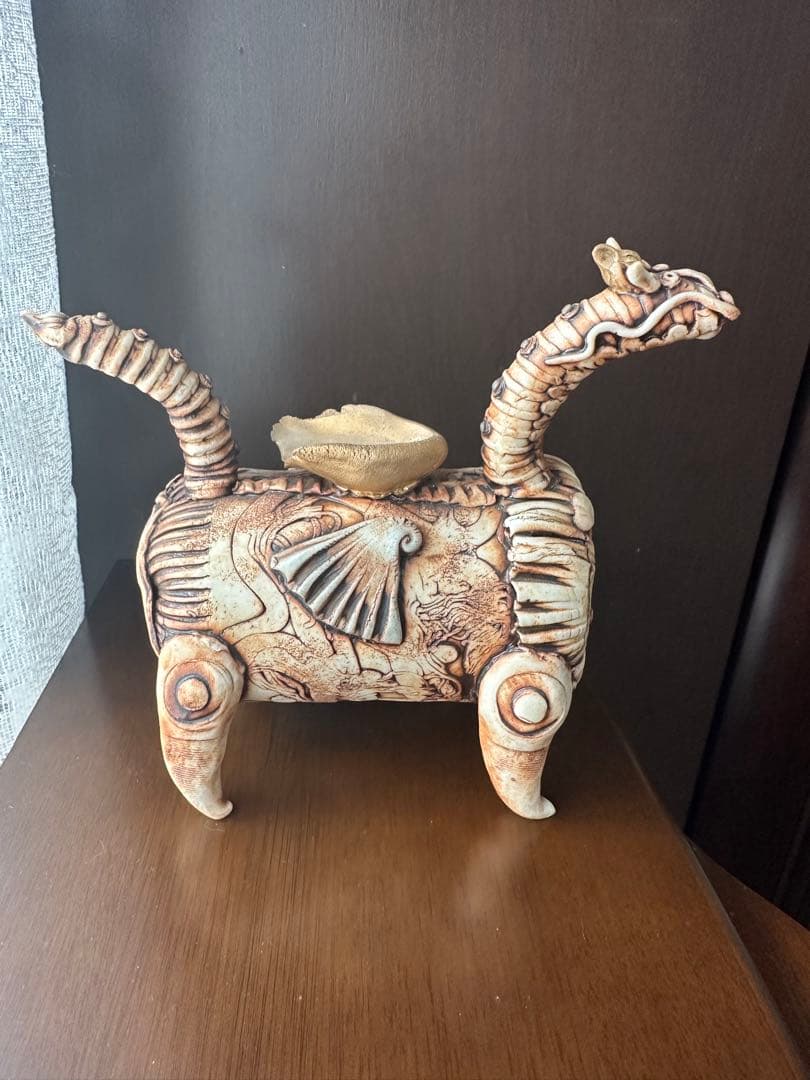 gagner141✨️鴨頭みどりさん作品 陶器人形 4点セット お香立て