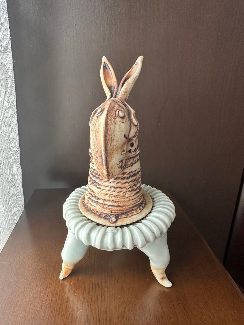 gagner141✨️鴨頭みどりさん作品 陶器人形 4点セット お香立て