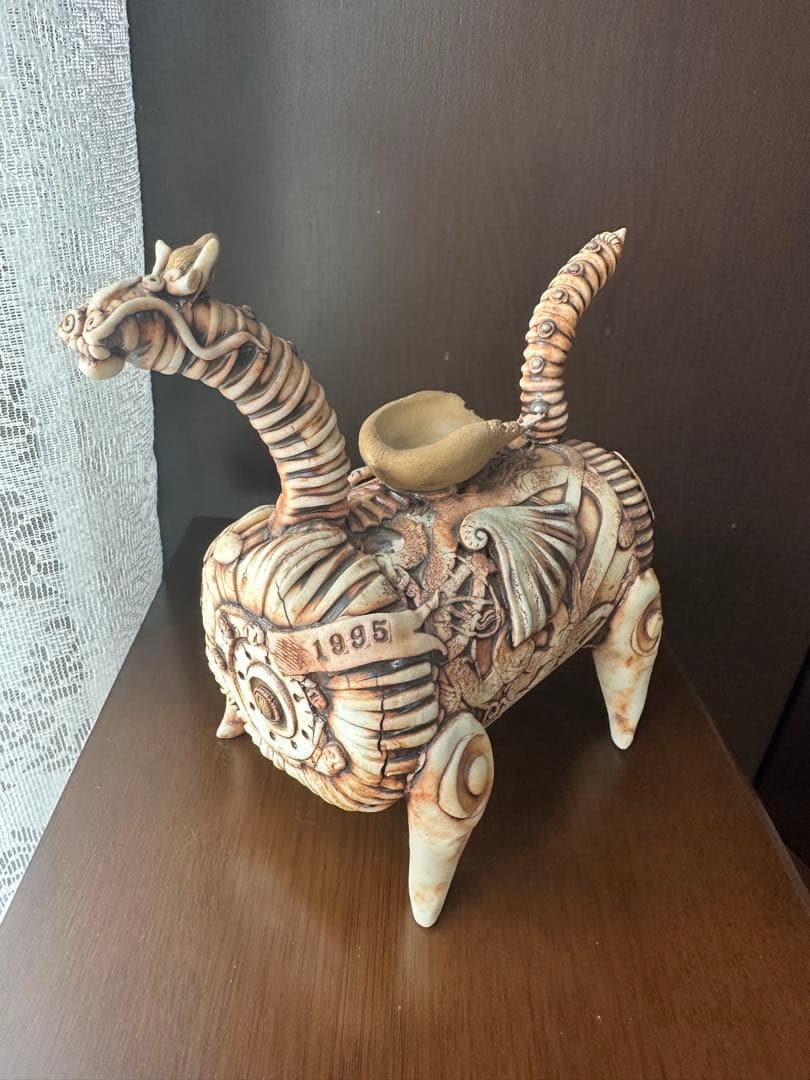 gagner141✨️鴨頭みどりさん作品 陶器人形 4点セット お香立て