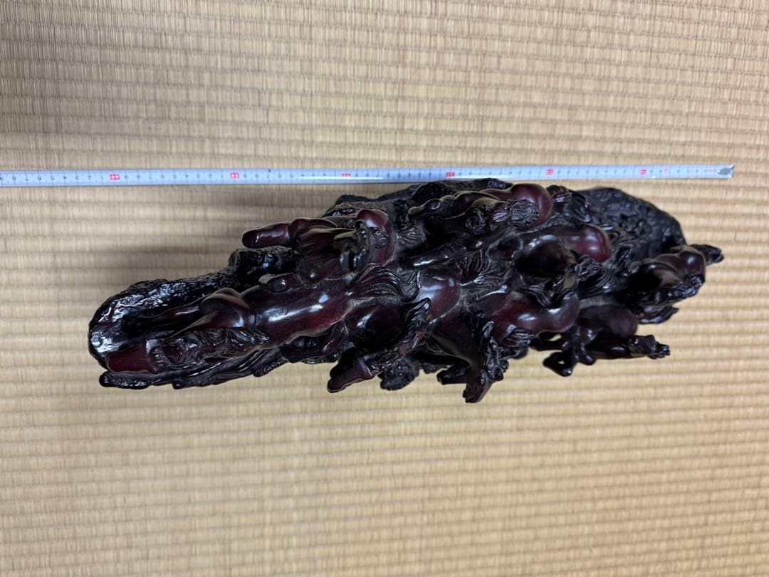 九頭馬 オブジェ 63cm 置物 馬の彫刻 縁起物 風水 開運 インテリア