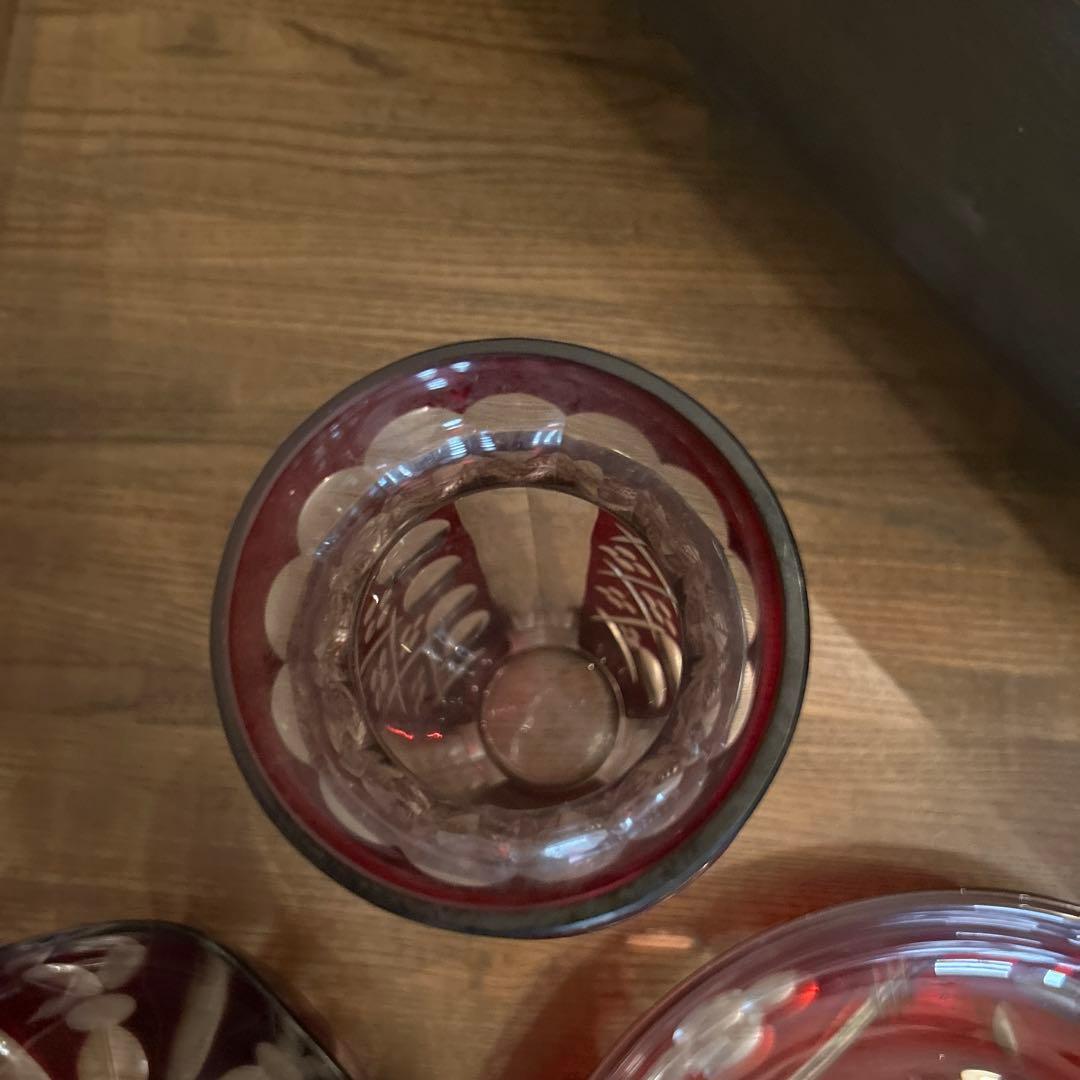 昭和レトロ　大正ガラス　アンティーク　大皿　花瓶