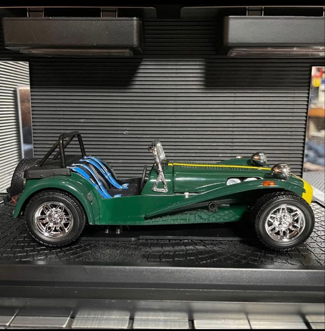 絶版未展示品 京商 1/18 ケータハム スーパーセブン イエローライン