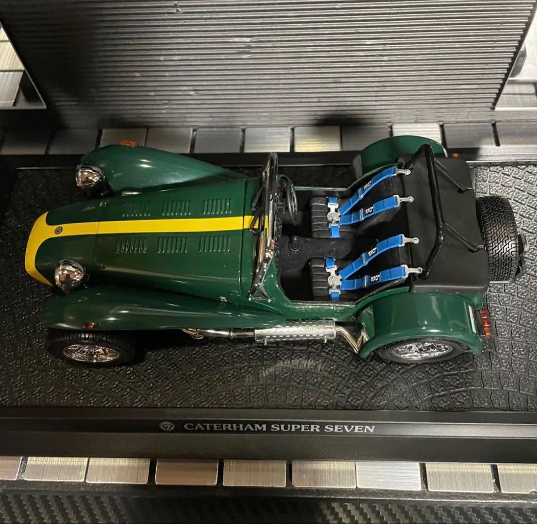 絶版未展示品 京商 1/18 ケータハム スーパーセブン イエローライン