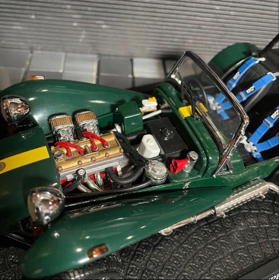 絶版未展示品 京商 1/18 ケータハム スーパーセブン イエローライン