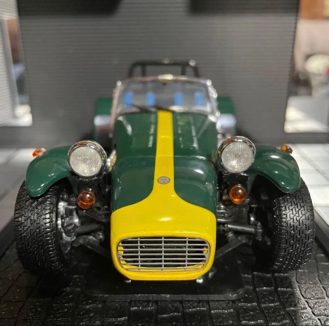 絶版未展示品 京商 1/18 ケータハム スーパーセブン イエローライン