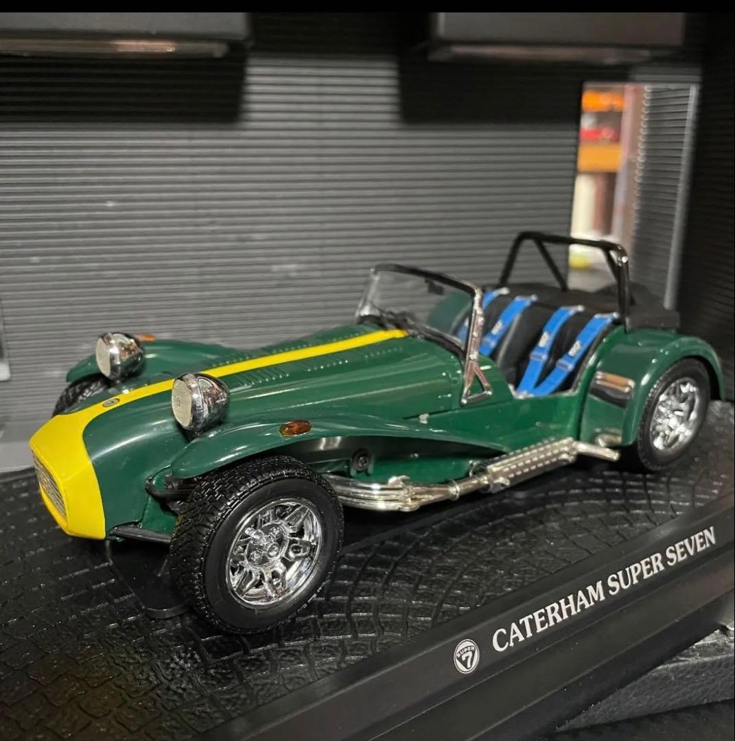 絶版未展示品 京商 1/18 ケータハム スーパーセブン イエローライン