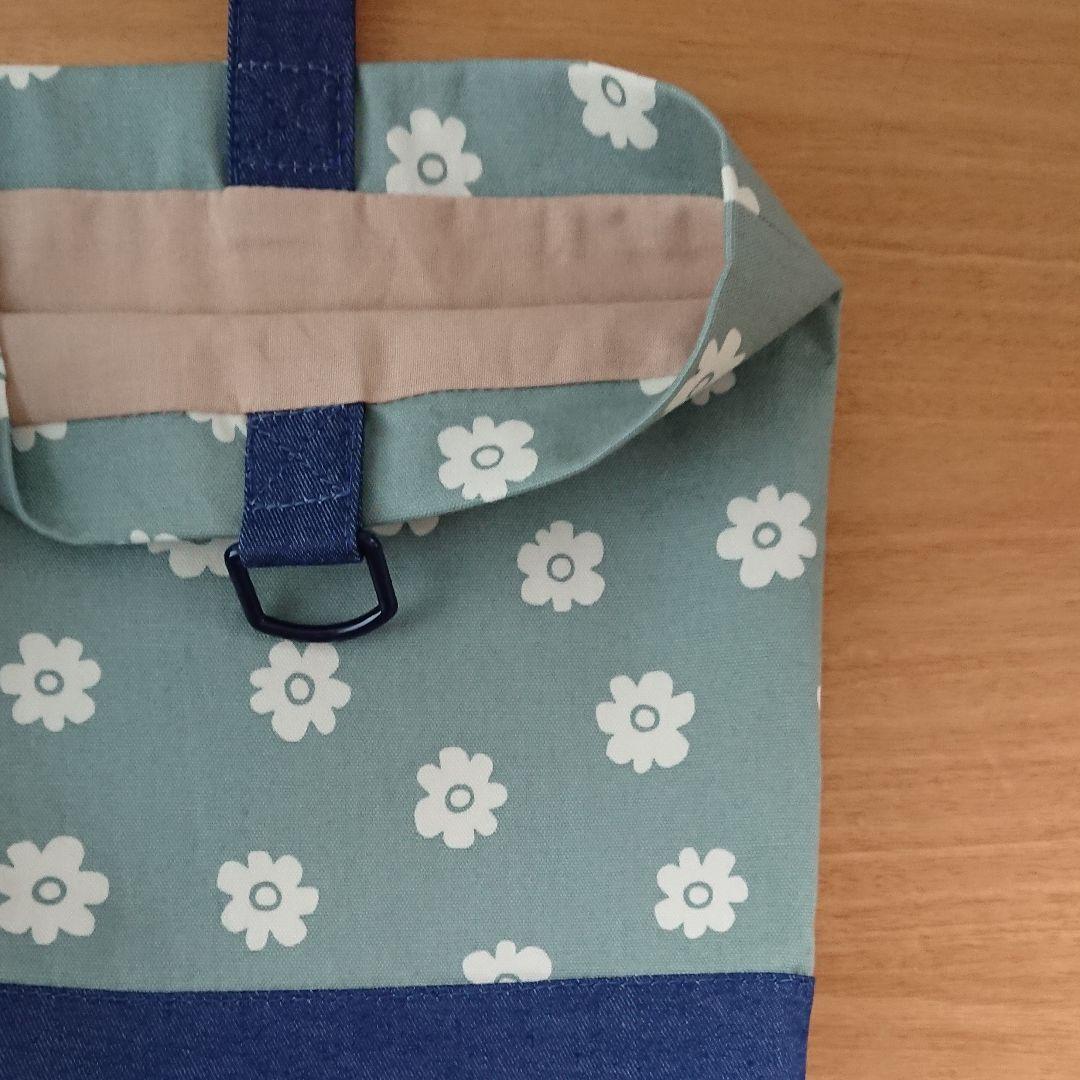 ハンドメイド入園入学準備☆花柄×デニム