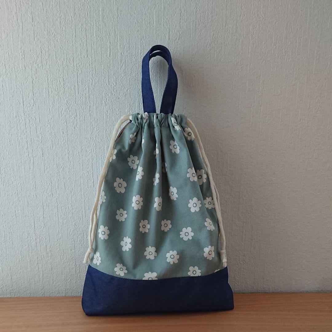ハンドメイド入園入学準備☆花柄×デニム
