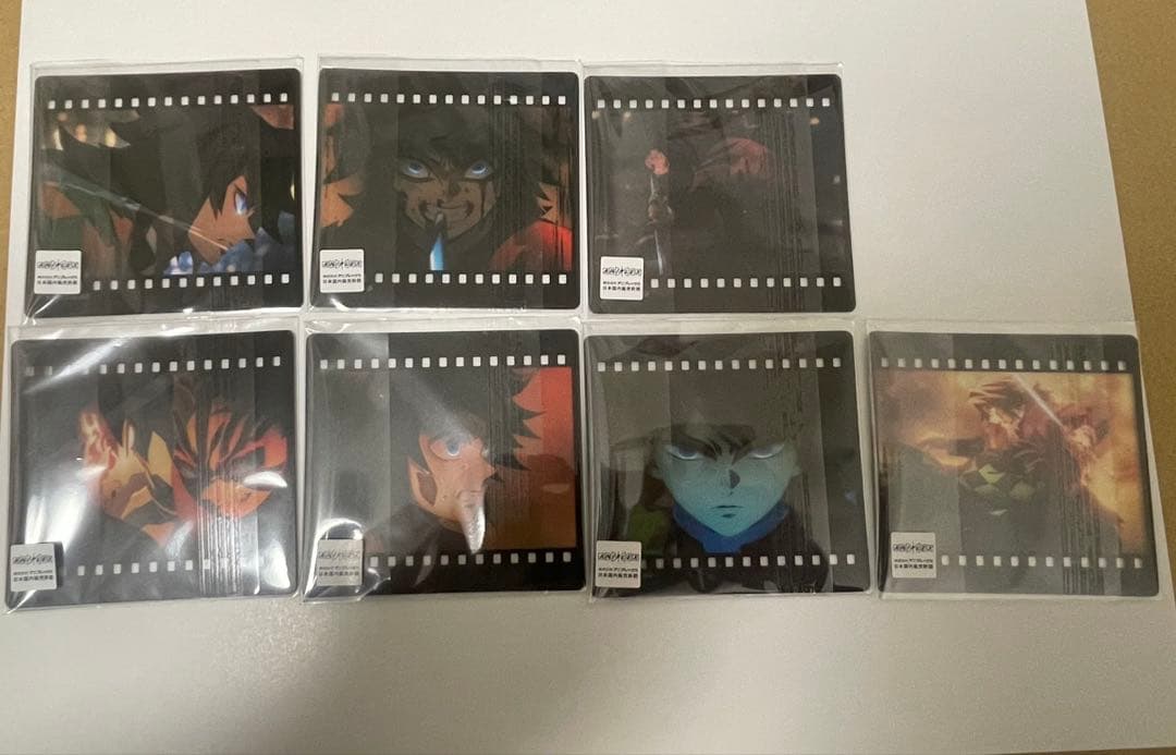 鬼滅の刃 無限城編 フィルム風クリアカード 冨岡義勇 7枚セット