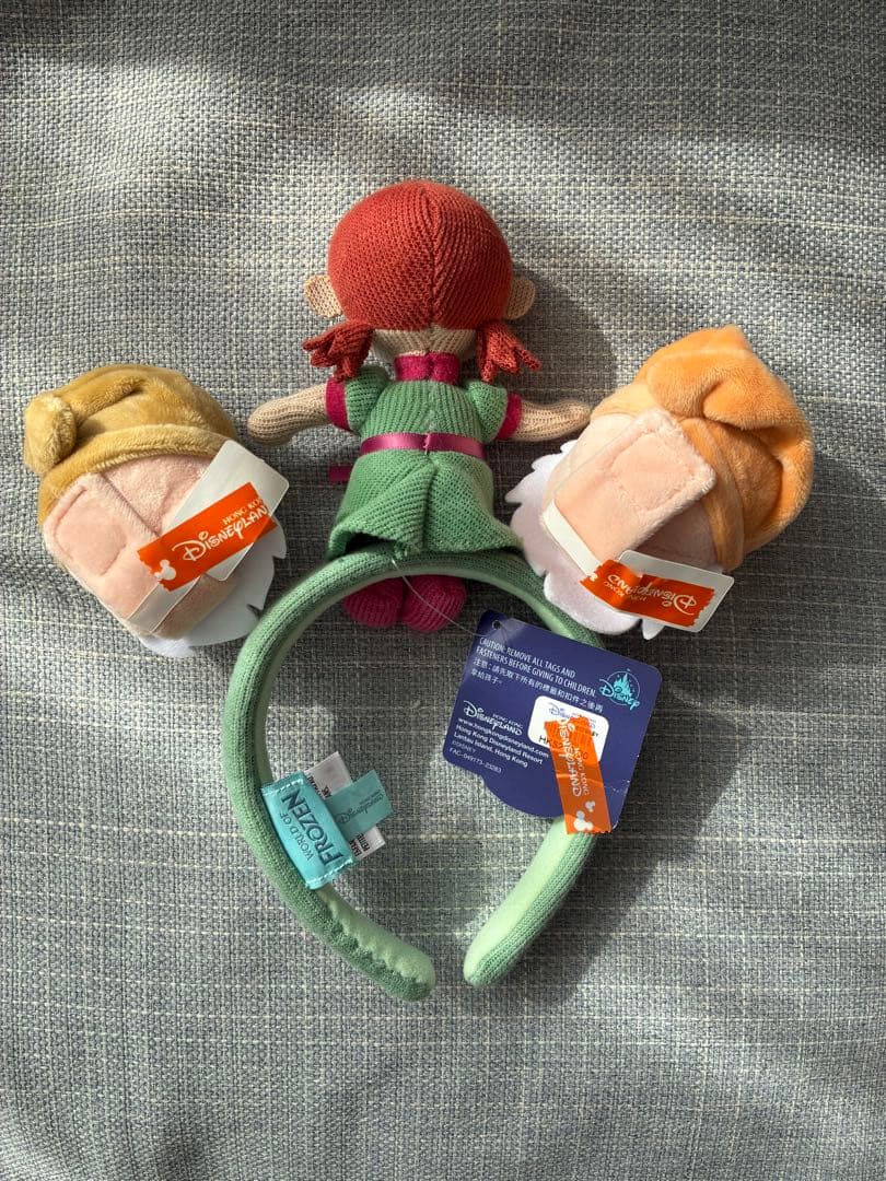 【新品未使用】アナと７人の小人2個付きカスタムカチューシャ