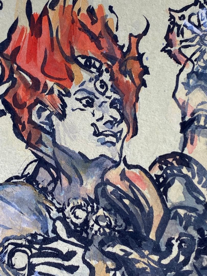 2885❣️近藤　大理　　絵画　　軍荼利明王　仏像