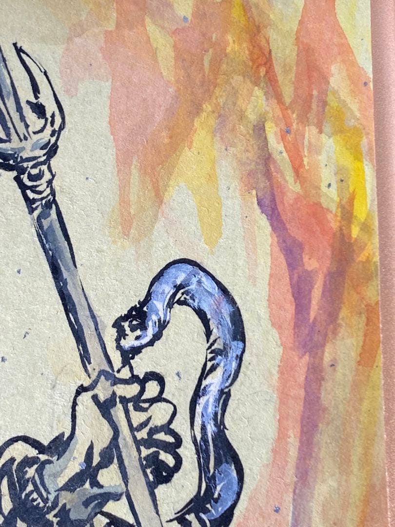 2885❣️近藤　大理　　絵画　　軍荼利明王　仏像