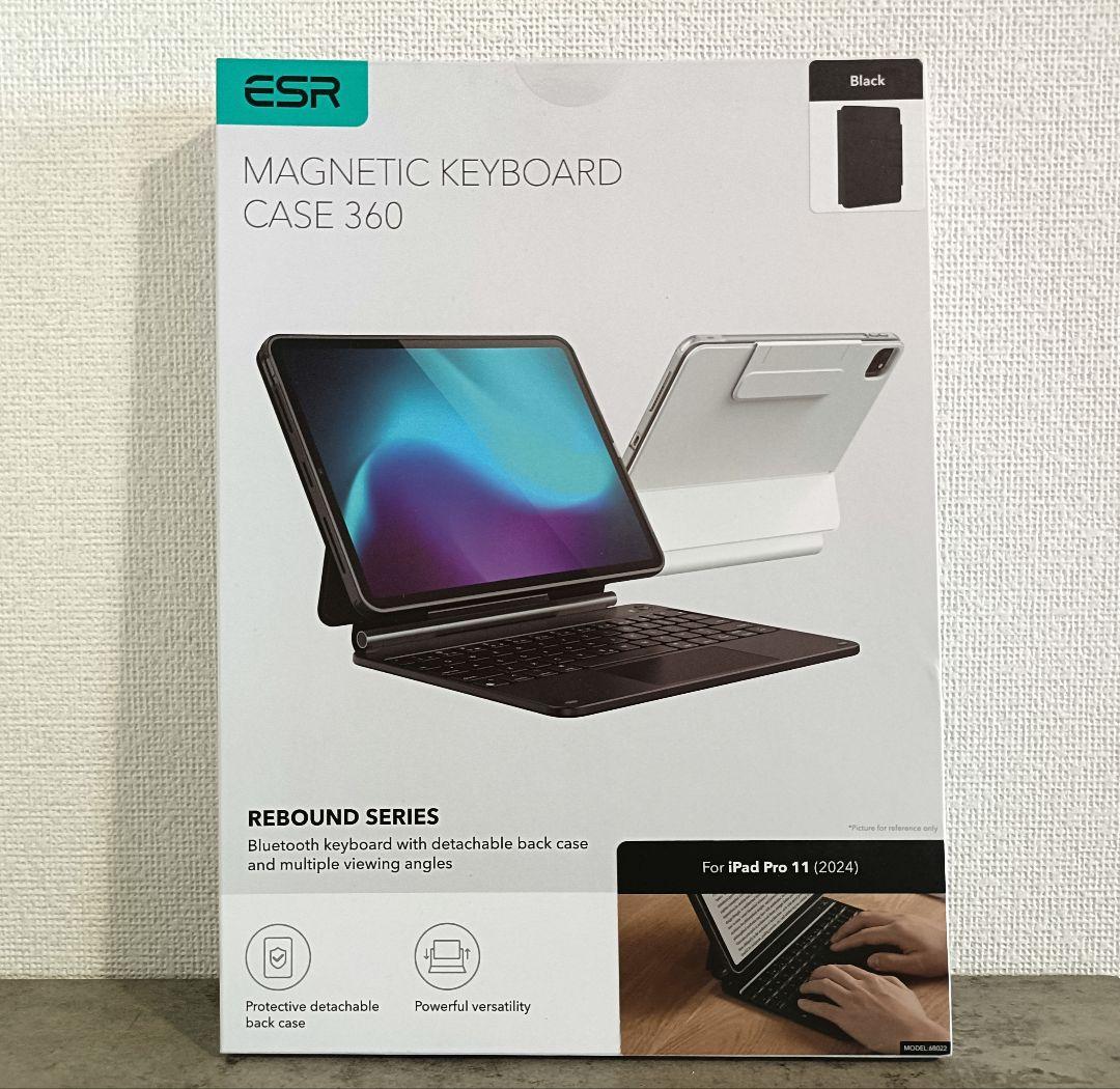 【極美品】ESR 最新iPad Pro 11インチ キーボード ケースM4 M5